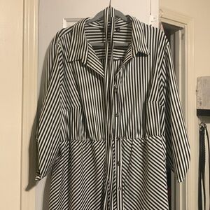 Black/white stripped dress